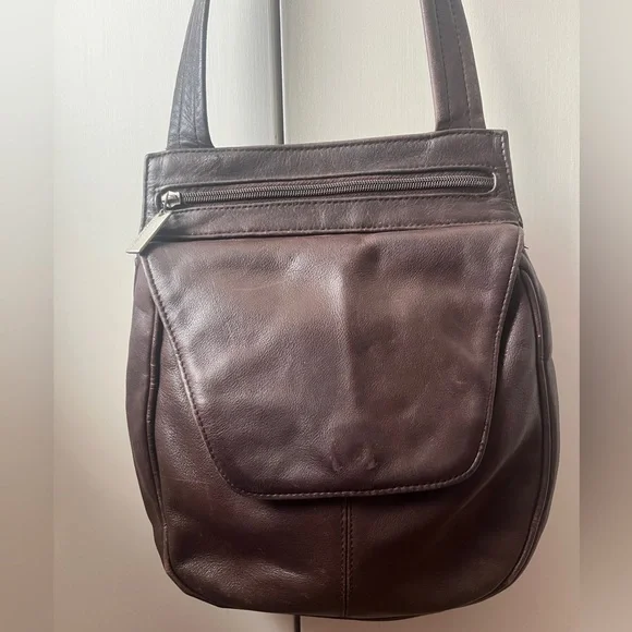 Vintage Tignanello Chocolate Brown Leather Bag - Picture 2 of 15
